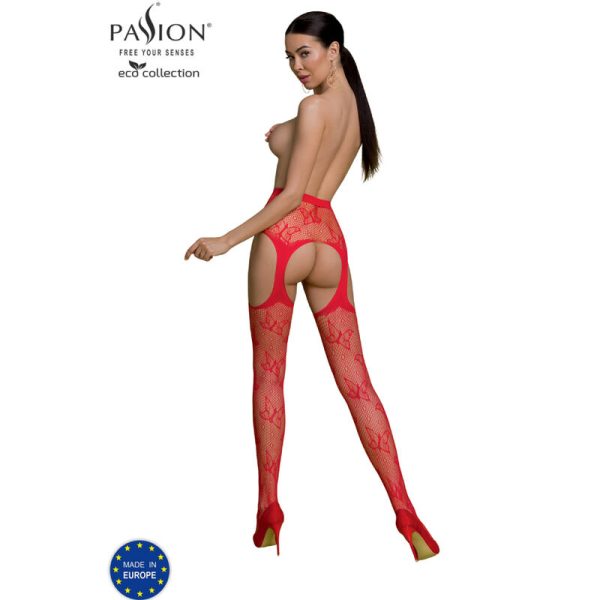 PASSION - ECO COLLECTION BODYSTOCKING ECO S001 RED 2